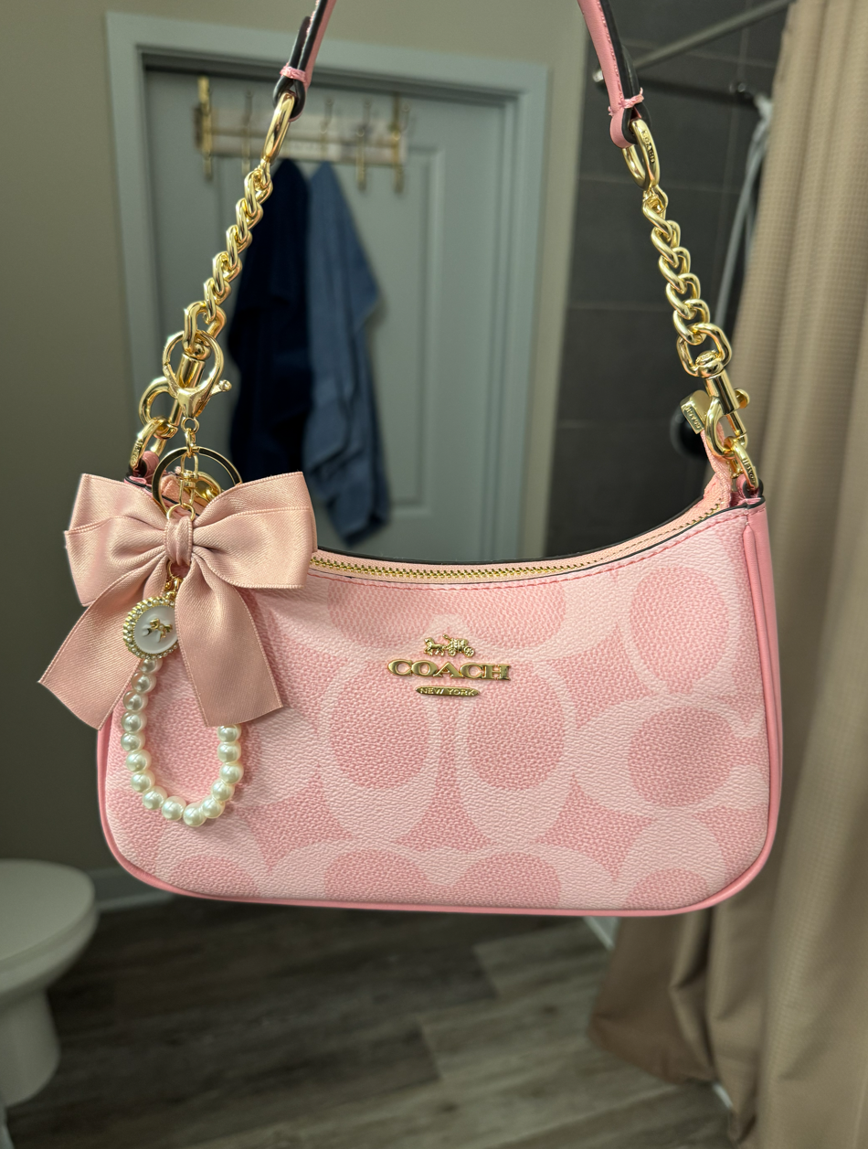 Pink Purse With Pink Bow