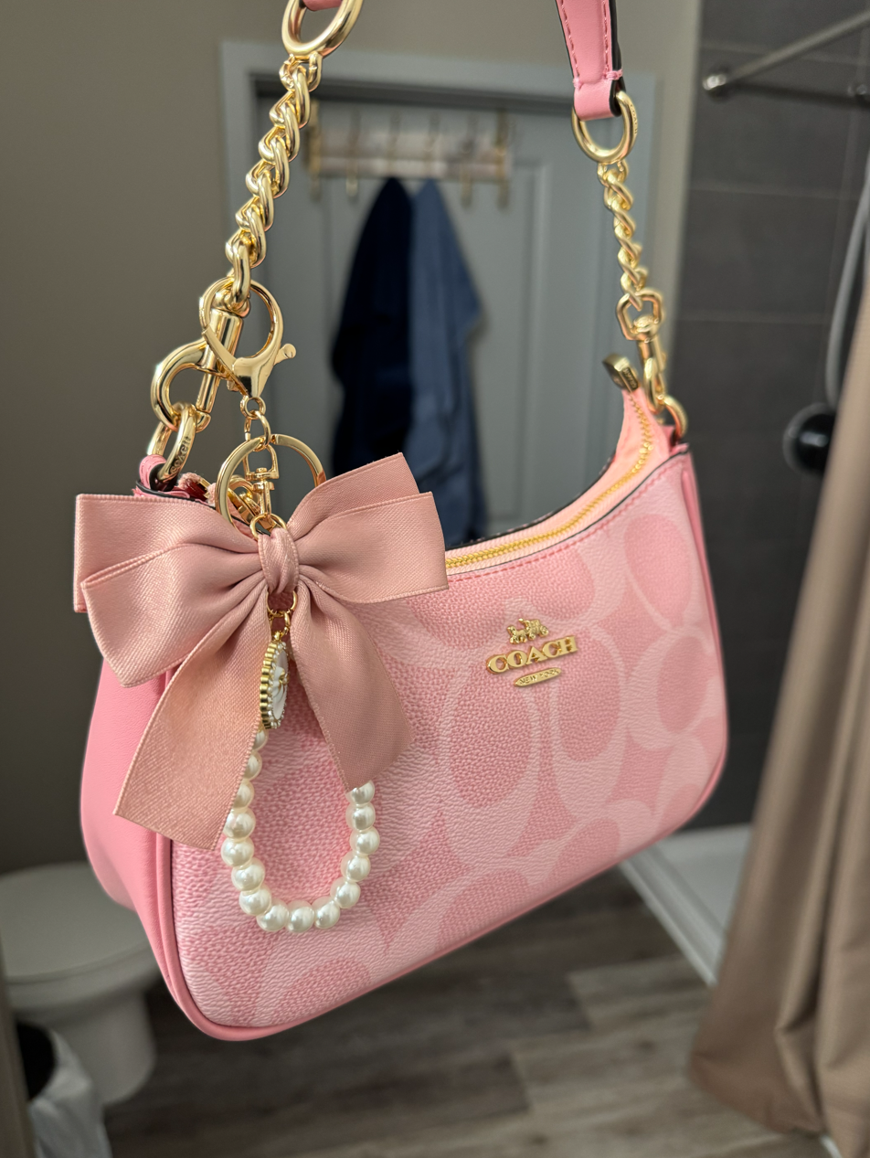 Pink Purse With Pink Bow